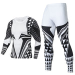 Men's Compression GYM training Clothes Suits workout Superman jogging Sportswear Fitness Dry Fit Tracksuit Tights 2pcs / sets