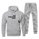 The Scientist Face Two Piece Set Rick And Morty Complete Man Tracksuit Fashion Hoodies Winter Streetwear Fleece Chandal Hombre