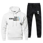 The Scientist Face Two Piece Set Rick And Morty Complete Man Tracksuit Fashion Hoodies Winter Streetwear Fleece Chandal Hombre