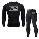 Men's Sportswear set Marvel For Men Male Thermo Clothes compression set Tights Winter Long leggings rashgard suit Quick Dry