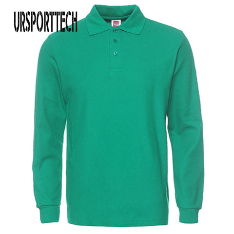 2019 New Brand Mens Polo Shirt Long Sleeve Man Polo Shirts Men Fashion Casual Cotton Slim Fit Polos Men Jerseys Plus Size XS-3XL