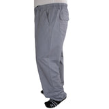 Plus size 8XL middle-aged men's summer thin elastic band high waist cotton casual trousers Dad oversize 7XL 6XL 5XL 4XL