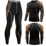 men's thermal underwear male apparel sets autumn winter warm clothe riding suit quick drying thermo underwear men clothing